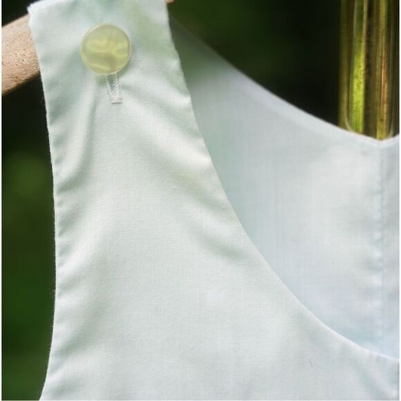 Vintage 90s Feltman Brothers Cotton Light Blue Romper - Picture 4 of 5